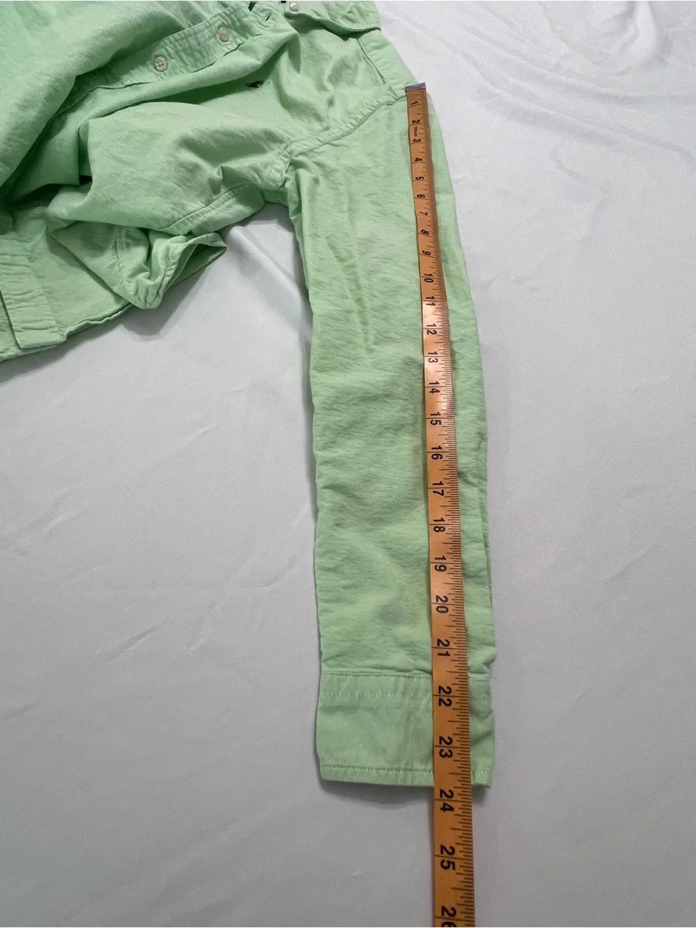 Ralph Lauren Polo Bright Lime Green Long-Sleeve Button-Down Shirt Preppy Size XL